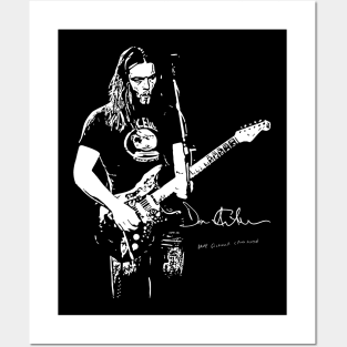 David Gilmour Guitar Vector Art 4 Posters and Art